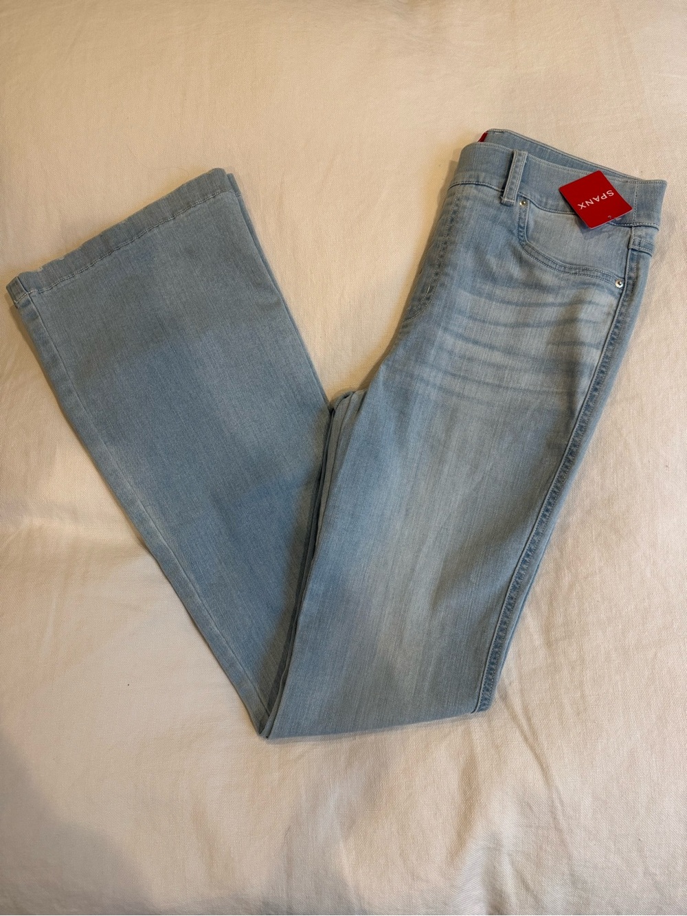 SPANX Light Wash Flare Jeans